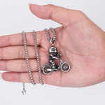 Skull cycling necklace nz
