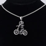 Skull cycling necklace nz