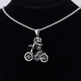 Skull cycling necklace nz