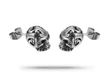 Skull demonic Earrings Silver nz
