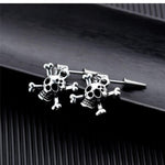 Skull feminine earrings Silver nz