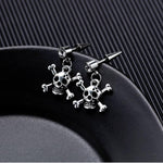 Skull feminine earrings Silver nz