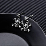 Skull feminine earrings Silver nz
