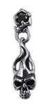 Skull flame earrings Silver nz