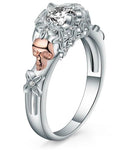 Skull flower ring 52 mm nz