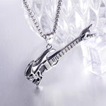 Skull guitar necklace nz
