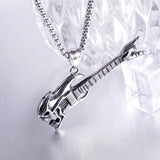 Skull guitar necklace nz
