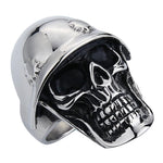 Skull helmet ring nz