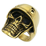 Skull helmet ring nz