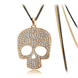 Skull necklace Gold nz