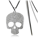 Skull necklace Silver nz