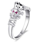Skull ring for women 54 mm nz