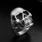 Skull ring with coloured eyes nz