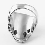 Skull ring with coloured eyes nz