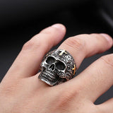 Skull ring with cross nz
