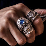 Skull ring with gemstone nz