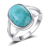 Sky blue Turquoise ring nz