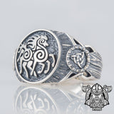 Sleipnir Silver Nordic Ring 5 (49.32 mm) nz