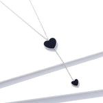 Small black hearts necklace nz