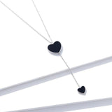 Small black hearts necklace nz