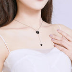 Small black hearts necklace nz
