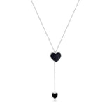 Small black hearts necklace nz