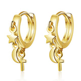Small cross earrings Gold nz