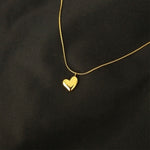 Small gold heart pendant nz
