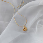 Small gold heart pendant nz