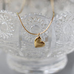 Small gold heart pendant nz