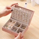 Small leather jewellery box Pink nz
