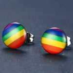 Small rainbow earrings nz