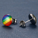 Small rainbow earrings nz