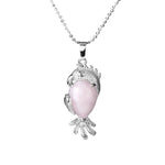 Small rose quartz necklace The chain nz