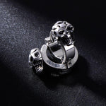 Small skull earrings Silver nz
