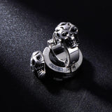 Small skull earrings Silver nz