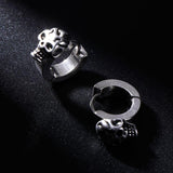 Small skull earrings Silver nz