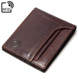 Small wallet with RFID protection Chocolate brown nz