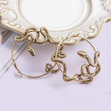 Snake Circle earrings nz