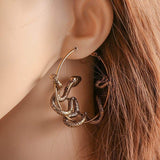 Snake Circle earrings nz