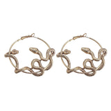 Snake Circle earrings nz