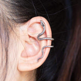 Snake clip on Earrings nz