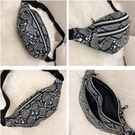 Snake leather bum bag nz