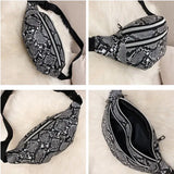 Snake leather bum bag nz