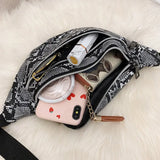 Snake leather bum bag nz
