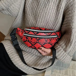 Snake leather bum bag nz