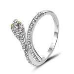 Snake ring with rhinestone gems nz