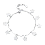Solid silver butterfly bracelet nz