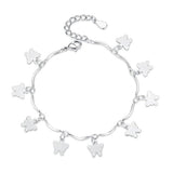 Solid silver butterfly bracelet nz