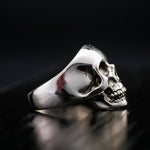 Solid Silver Skull Ring nz